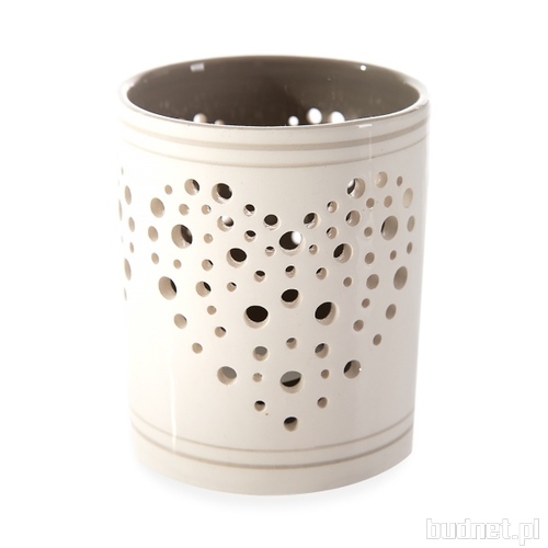 Dekoracyjny świecznik ceramiczny